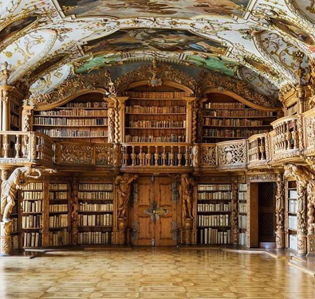 steampunktendencies: “ Library of the Abbey in W... - #Abbey #library #steampu...