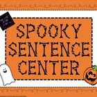 My students have loved this Halloween themed sentence making center! Students ar...