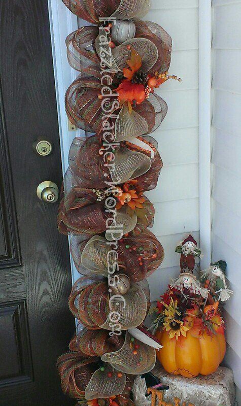 all the leaves are brown and the sky is gray fall wreathsmesh wreathsburlap wreathsdeco mesh garlandhappy - Deco Mesh Halloween Garland all the leaves are brown and the sky is gray fall wreathsmesh wreathsburlap wreathsdeco mesh garlandhappy - Deco Mesh Halloween Garland