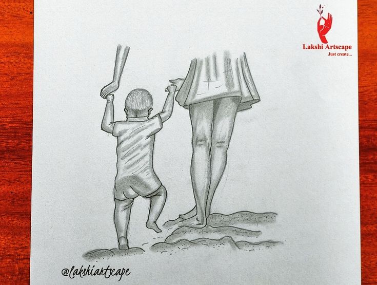 Mom and son pencil Sketch 😍😍 | Drawings, Pencil drawings, Creative art