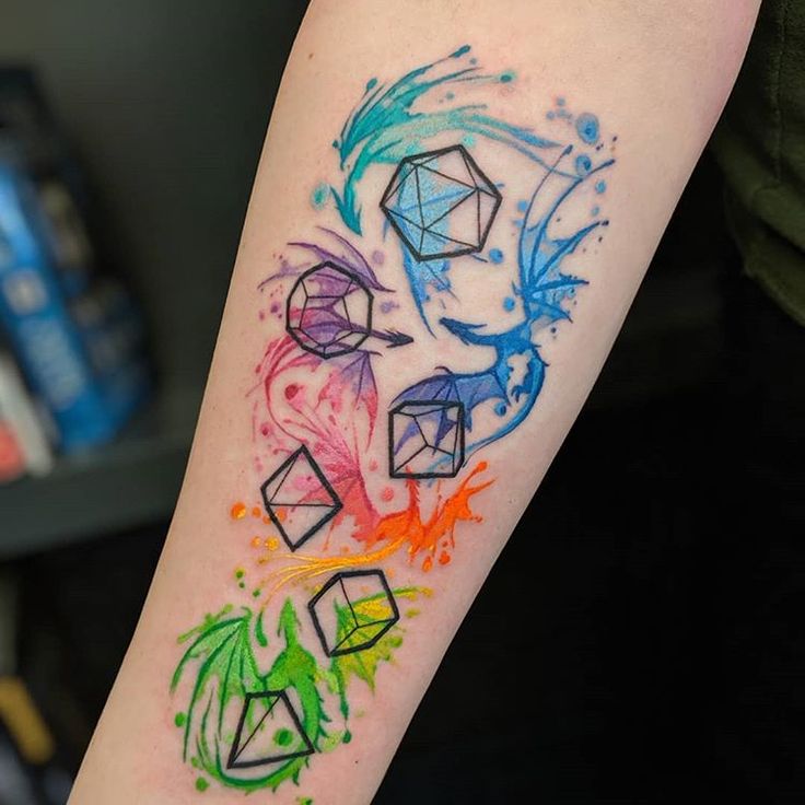 d20 tattoo ideas Google Search Geek tattoo, Tattoos for guys, Tattoos