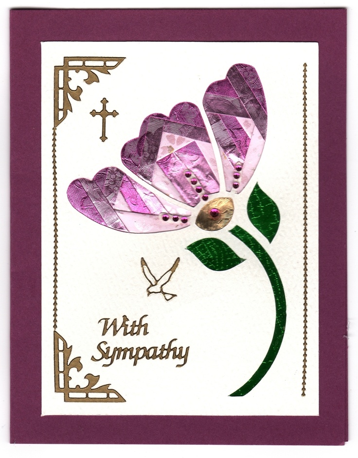 With sympathy instructions @ creationsbydedra.com | Iris folding ...