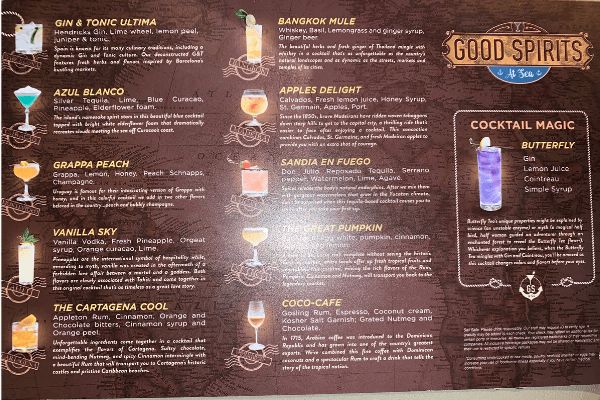 Princess Cruises Drink Packages with Bar Menus And Drink Photos Princess Cruises Drink Packages with Bar Menus And Drink Photos