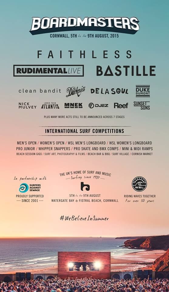 Boardmasters 2025 Surf Competition Lineup