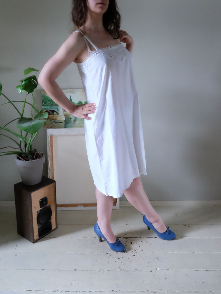 cotton slip dress nightgown