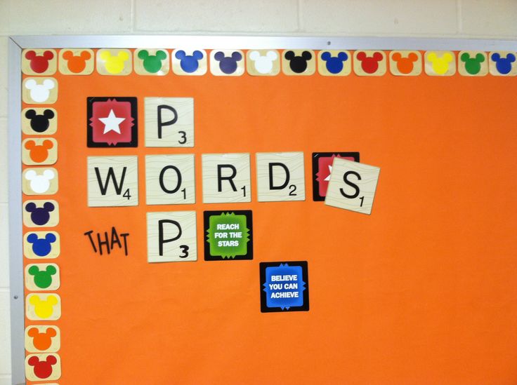 writing bulletin board idea black