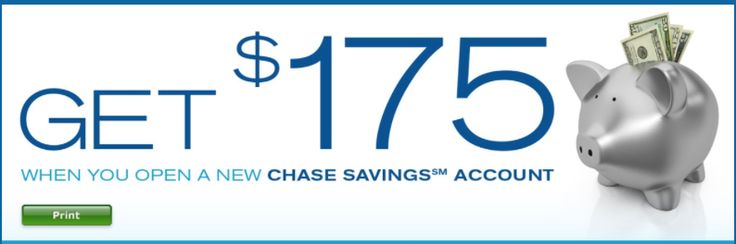 Chase Bank Savings Account $175 Bonus Coupon Codes | Savings account, Savings bank, Chase bank