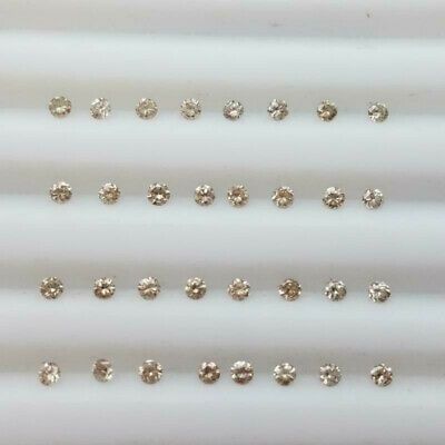 10 stones 1.3mm J color SI or better ROUND BRILLIANT Full Cut POLISHED DIAMONDS