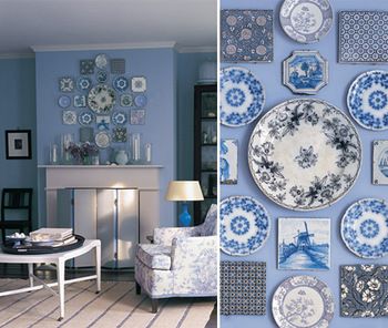 The 11 Best Wall Plates Decor Images On Pinterest White Blue And White Plate Wall Display Love It