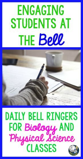 Biology and Physical Science bell ringers (or exit slips) for high school students! The first 5 minutes of class are the most important in getting your students focused and ready to learn. Don't waste the start of class! Using daily bell ringers changed my classroom culture completely!