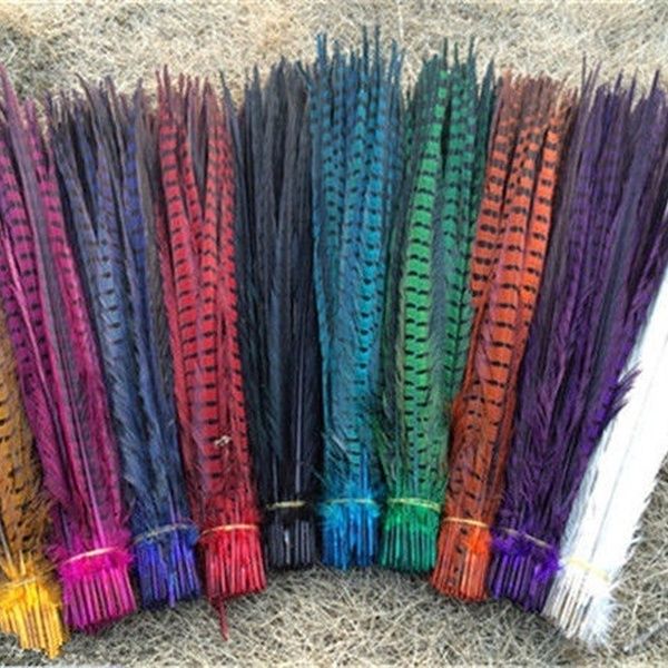 25-30 cm DIY 10 pcs beautiful pheasant tail feathers 10-12 inches