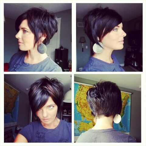 1001 Best Short Hairstyles Images On Pinterest Hair Dos Braids Multiple Angles Of Short Y Haircuts Hairstyles