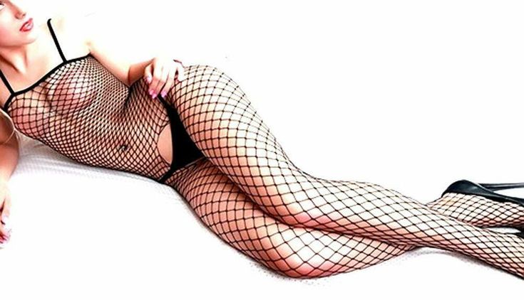 Natural domination sexy fishnet