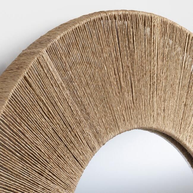 Round Jute Frame Mirror V2 Diy Boho Crafts Mirror Frame Diy Round, How To Make A Large Round Mirror Frame