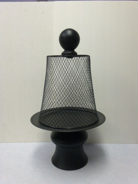 Wire (trash can from dolar store!) cloche Home Decorating Ideas Diy