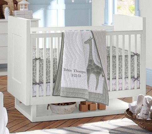 Tobin Nursery Bedding Set Pottery Barn Kids Giraffe Print Sage Tobin Nursery Bedding Set Pottery Barn Kids Giraffe Print Sage Green Gray Pinterest Sets And Crib