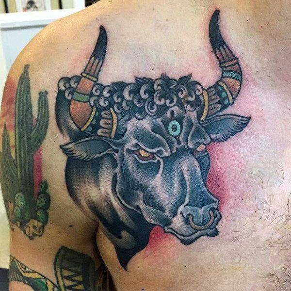 Top 75 Taurus Tattoo Ideas 2020 Inspiration Guide Taurus Tattoos Bull Tattoos Tattoos For Guys