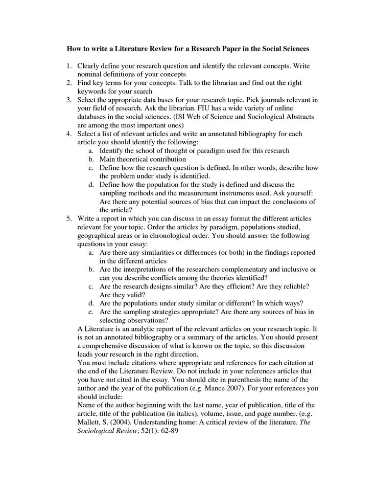 research paper outline examples