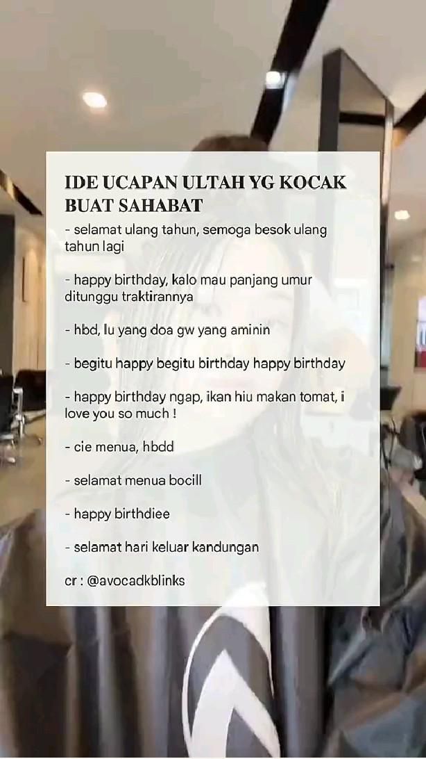 Ucapan Ultah Kocak Kata Kata Ulang Tahun Lucu Selamat Ulang Tahun
