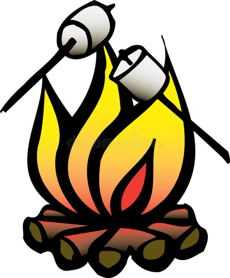 Campfire with Marshmallows Stock Illustration Campfire with Marshmallows Stock Illustration
