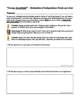declaration of independence breakup letter 77 best school declaration of independence images on declaration of independence breakup letter 77 best school declaration of independence images on