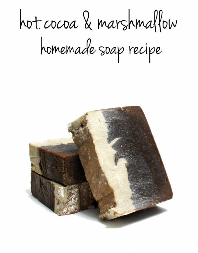 Homemade Cocoa and Marshmallow Mint Soap Recipe