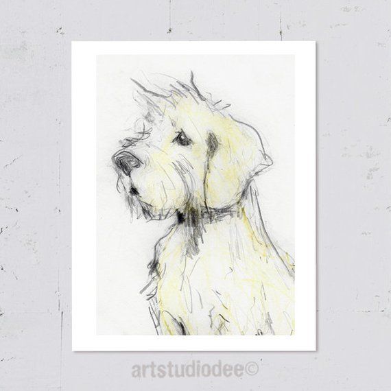 Cairn Terrier Dog Print 8x10 Or A4 Cairn Terrier Gifts Modern
