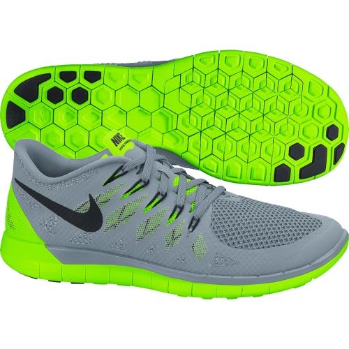 Nike Men's FREE 5.0 Shoe NEW AUTHENTIC Magnet Grey/Electric Green 642198-003 Nike Men's FREE 5.0 Shoe NEW AUTHENTIC Magnet Grey/Electric Green 642198-003