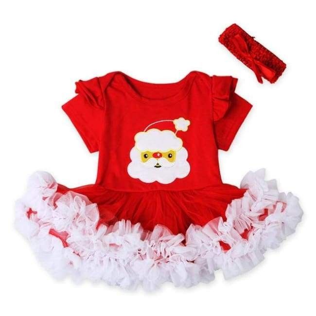 FANCYINN Baby M/ädchen Weihnachten Tutu T/üll Kleid Mein erstes Weihnachtskleid Kleinkinder Weihnachten Strampler Kleid mit Stirnband Beinlinge /& Schuhe 0-24 Monate