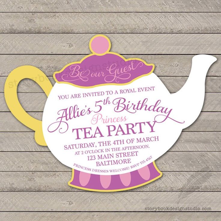 tea party invitation ideas