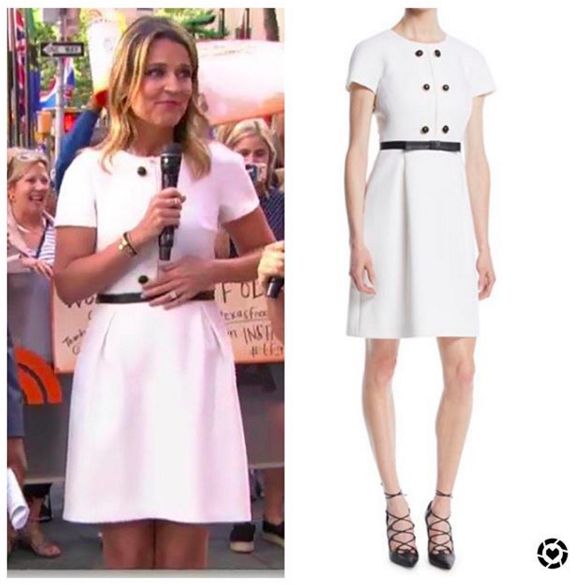 Savannah guthrie s white dress white dress dresses fashion