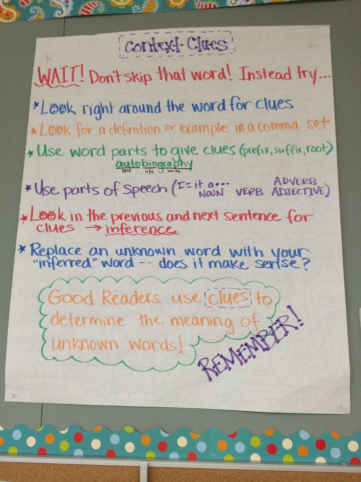 Context clues Context clues, 4th grade reading, Prefixes