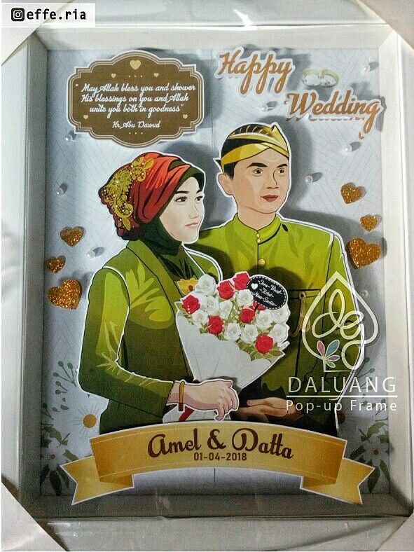 Pop Up Frame Wedding Gift Kreatif Ide Hadiah Kartu - Pop Up Photo Frame Pop Up Frame Wedding Gift Kreatif Ide Hadiah Kartu - Pop Up Photo Frame
