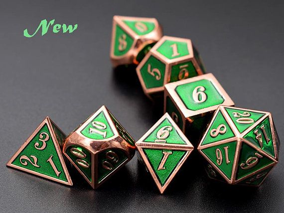 dnd dice for dungeon and dragon Solid Metal Polyhedral D/&D Dice rpg d20 dice Heavy Metal Polyhedral Dice DnD Metal Dice