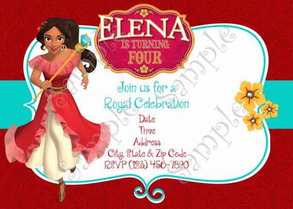 Elena Of Avalor Invitation Elena Of Avalor By 954onlineinvitations Luana Pinterest Of Avalor Birthday Invitation Template