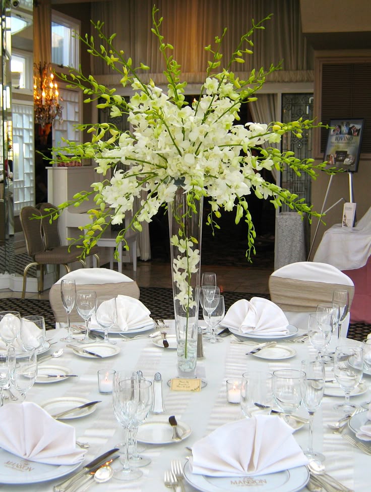 Orchid Centerpiece For Wedding : Best tall wedding centerpieces images on pinterest