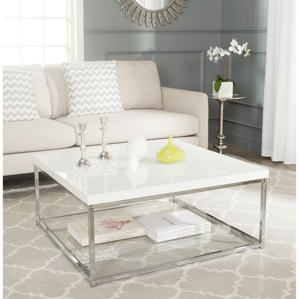 Safavieh Malone White Chrome Coffee Table Ping Safavieh Malone White Chrome Coffee Table Ping Great Deals On Sofa End Tables In 2018 Pinterest
