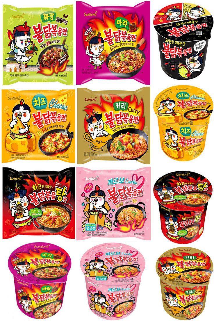 Samyang hot flavor chicken Stir-fried Noodle Korean Instant ramen
