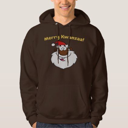 African American Santa Christmas Kwanzaa Greetings Hoodie | Zazzle.com, #African #American #...