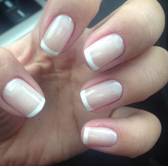 Classic French nails | See more at http://www.nailsss.com/... | See