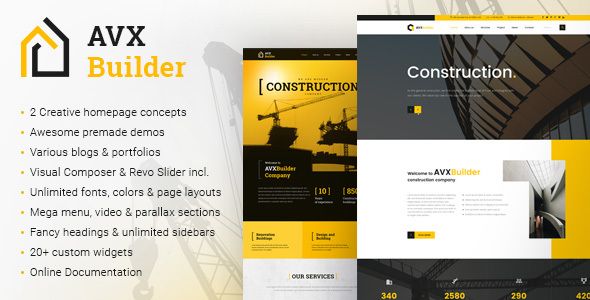 Avxbuilder Construction Business WordPress Theme By Codexthemes Avxbuilder Construction Business WordPress Theme By Codexthemes Avx Builder Is Optimized For The