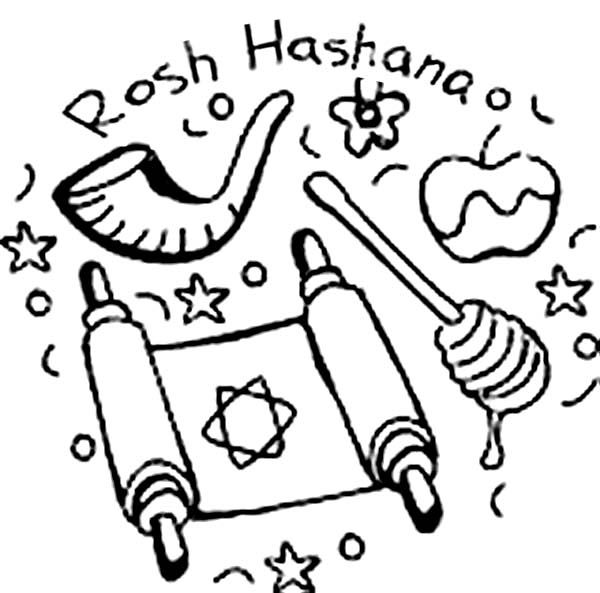 Pin by Sanjeev Kumar on Rosh Hashanah Online coloring pages Rosh