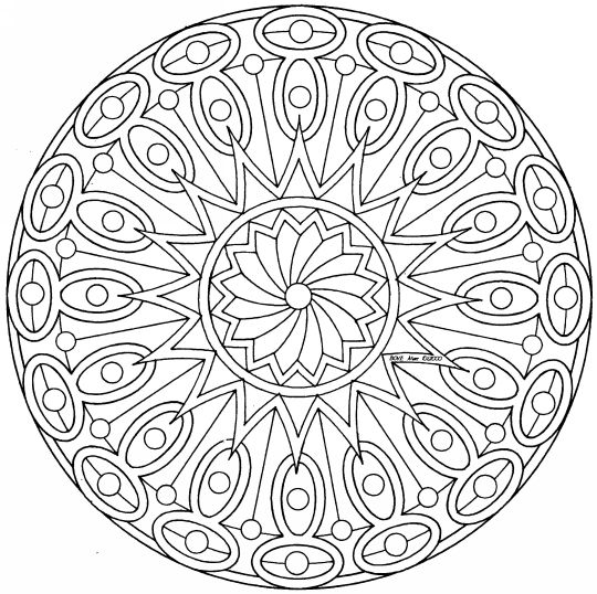 Mandala Coloring Pages Advanced Level