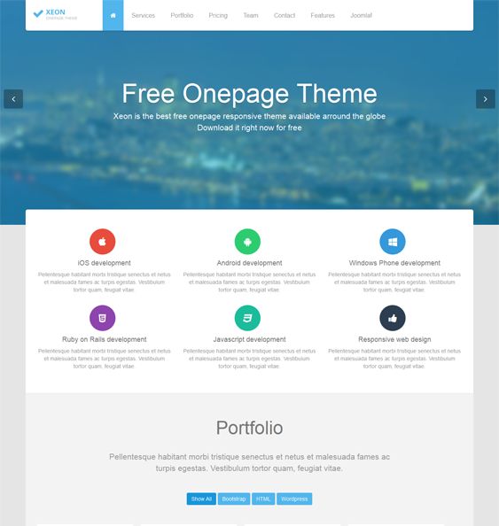 one page layout