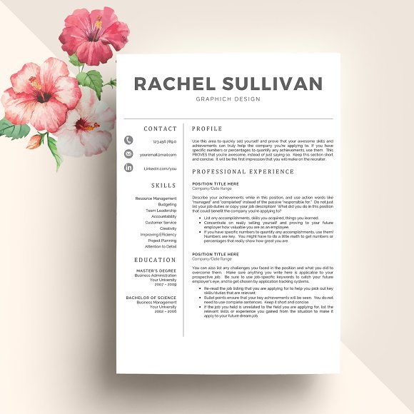 template for cv