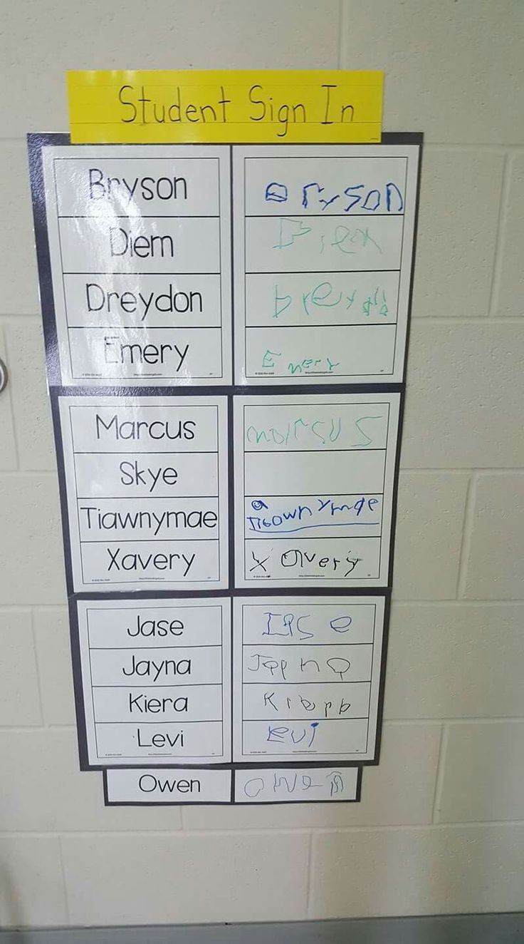 “Sign In” as part of morning routine. Adapt by having students trace or “Sign In” as part of morning routine. Adapt by having students trace or