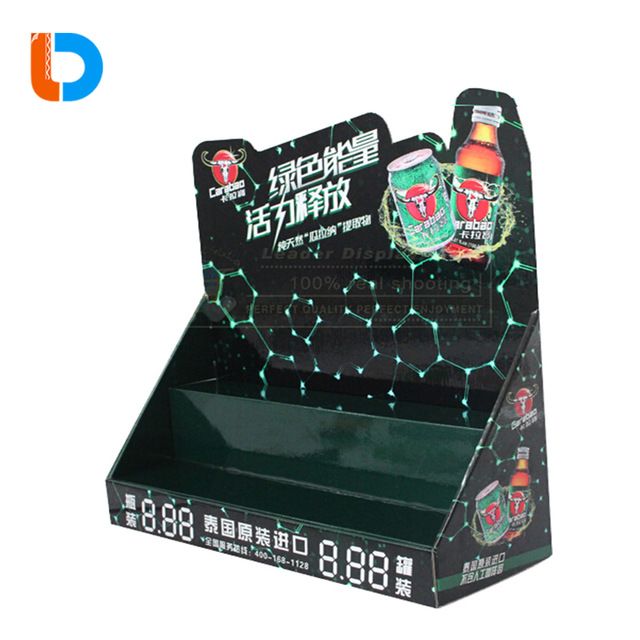 China Products Printed Pdq Counter Display Rack For Cola Soft
