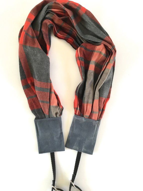 Plaid Camera Scarf Strap