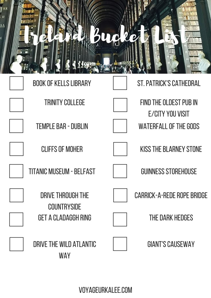 list for traveling