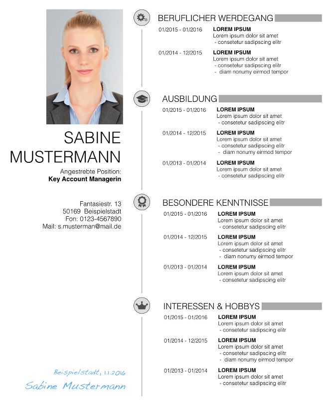 tabellarischer lebenslauf aufbau beispiele 40 vorlagen lebenslauf templates